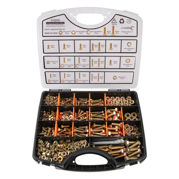 975 Piece Metric Fastener Kit M4 M5 M6 M8