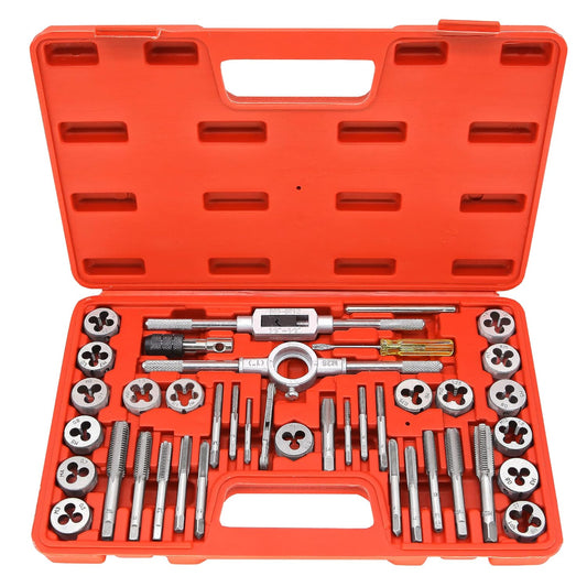 40 Piece Metric Tap and Die Threading Tool Set